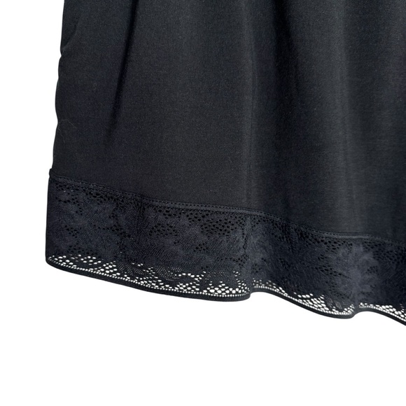 Tommy John Second Skin Lounge PJ Shorts with Pockets and Lace Trim Black Size L - Picture 4 of 10